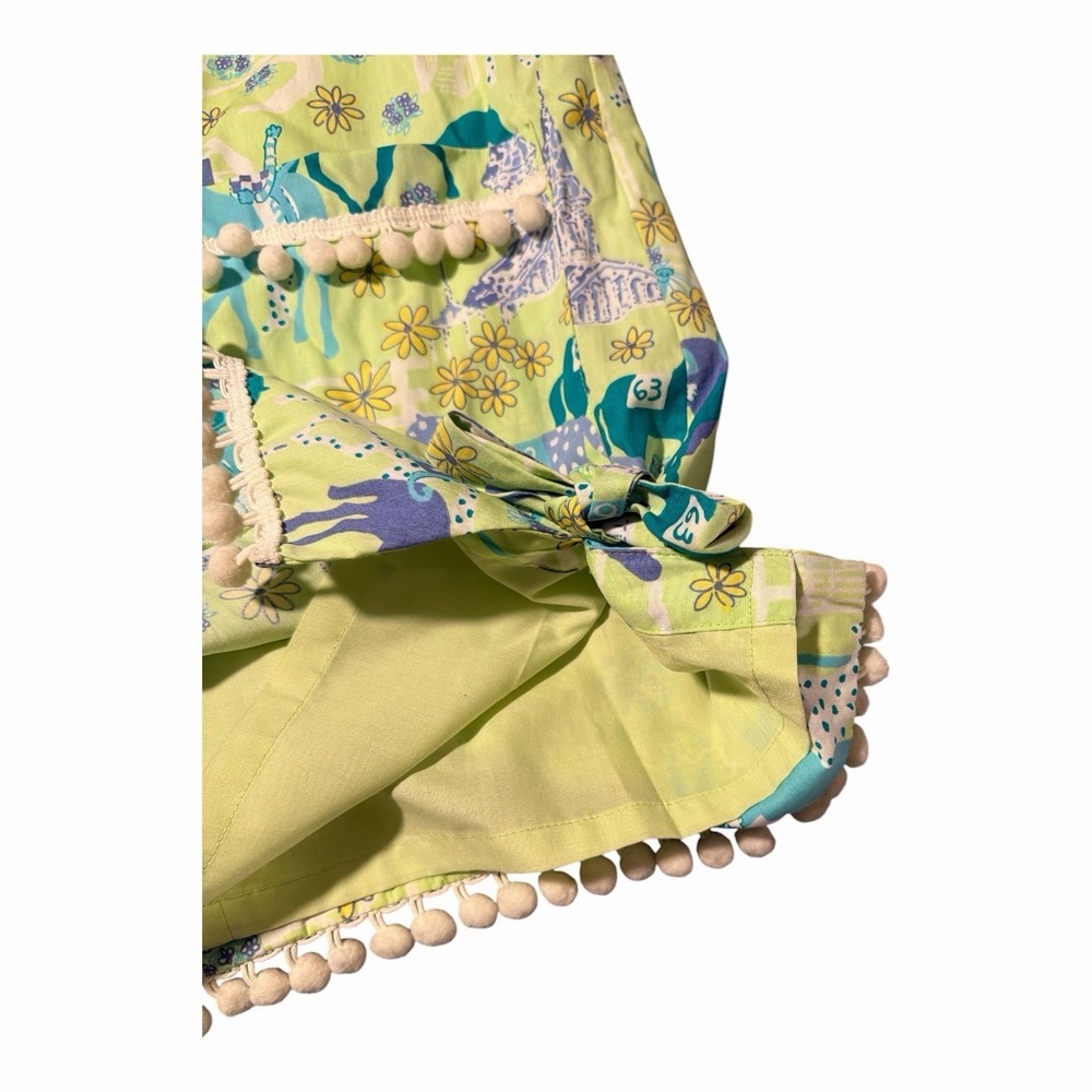 Vintage Lilly Pulitzer Low Riders Derby Shift Dress Pom Trim Monkey Jockeys 4 - Picture 4 of 10